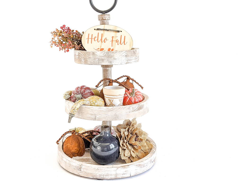 August Styling Tips Tiered Tray Decor Box